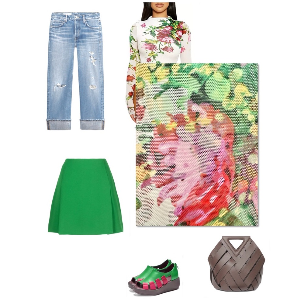 Naked Wardrobe Floral Top - Multicolor